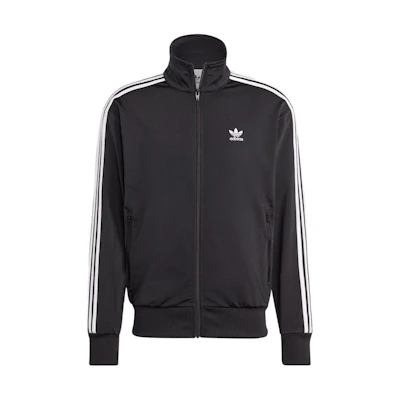 adidas Originals Adicolor Trefoil Logo Embroidered Striped Trim Track Jacket Black IA6340