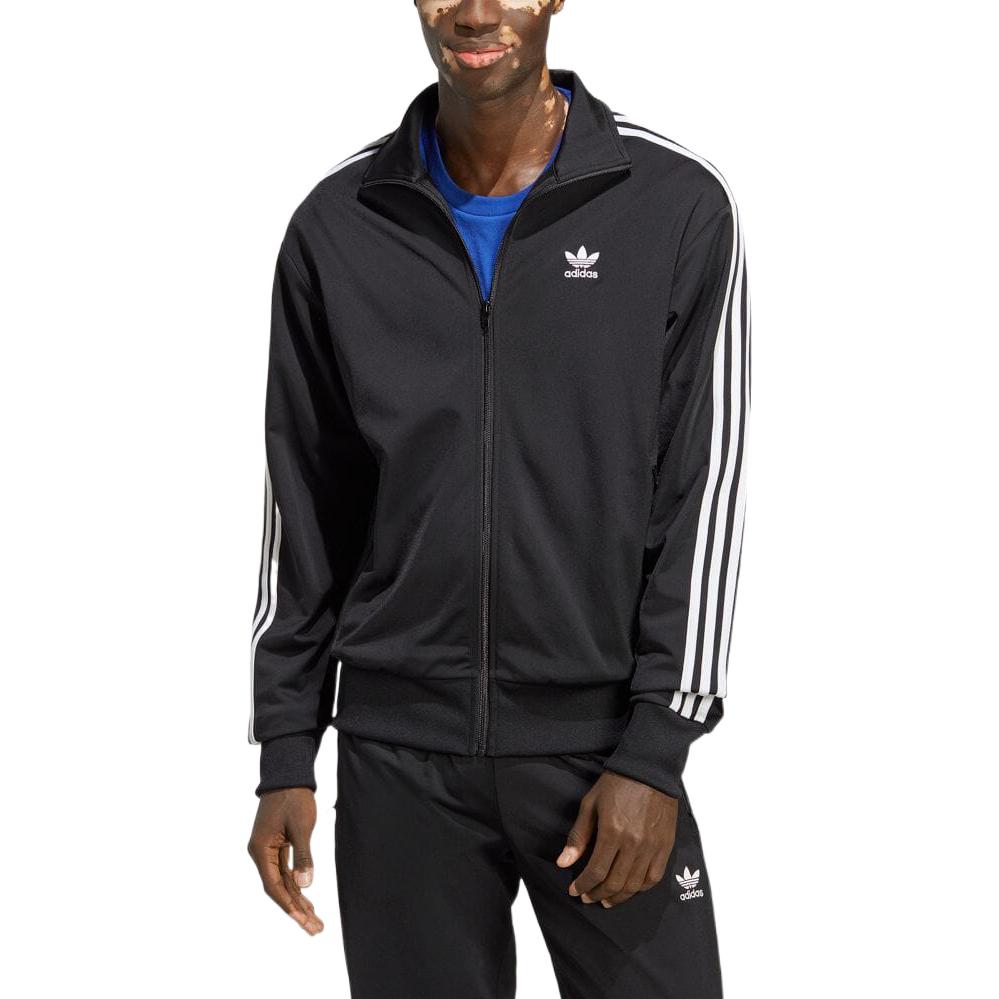 adidas Originals Adicolor Trefoil Logo Embroidered Striped Trim Track Jacket Black IA6340 圖 4