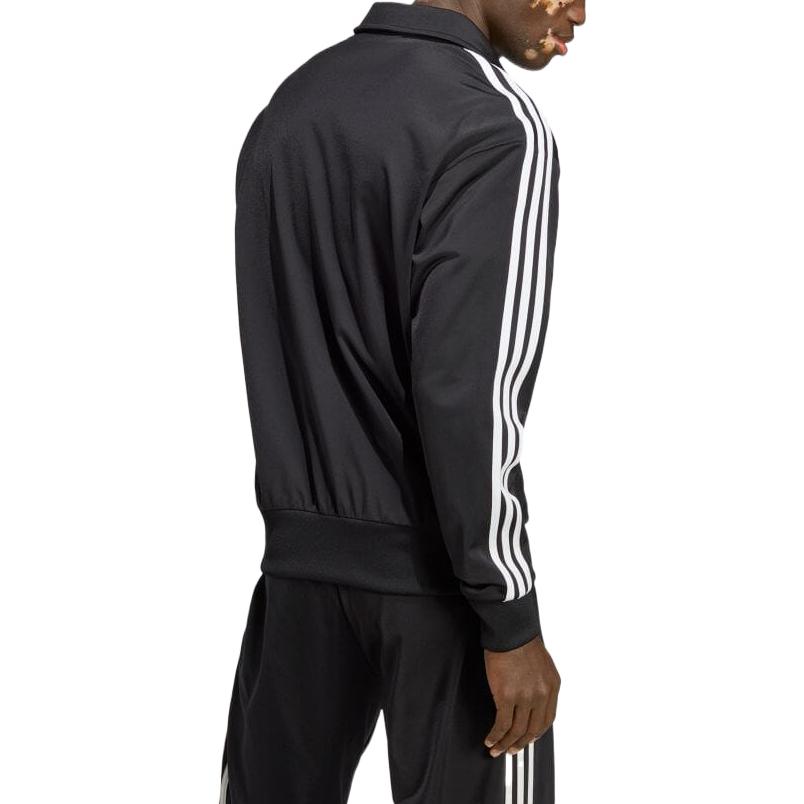 adidas Originals Adicolor Trefoil Logo Embroidered Striped Trim Track Jacket Black IA6340 圖 5