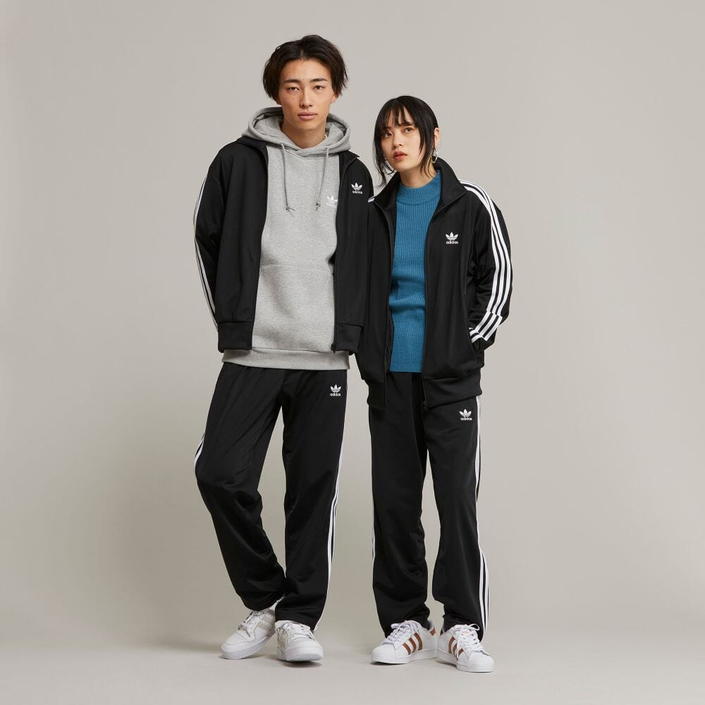 adidas Originals Adicolor Trefoil Logo Embroidered Striped Trim Track Jacket Black IA6340 圖 6