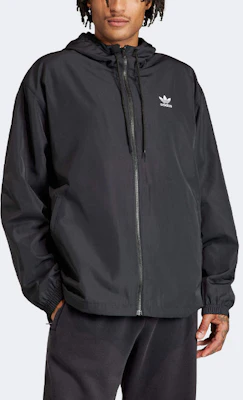 アディダス オリジナルス アディカラー トレフォイル ロゴ ルーズフィット フーディージャケット ブラック メンズ IR9852 Lookbook アディダス オリジナルス アディカラー トレフォイル ロゴ ルーズフィット フーディージャケット ブラック メンズ IR9852