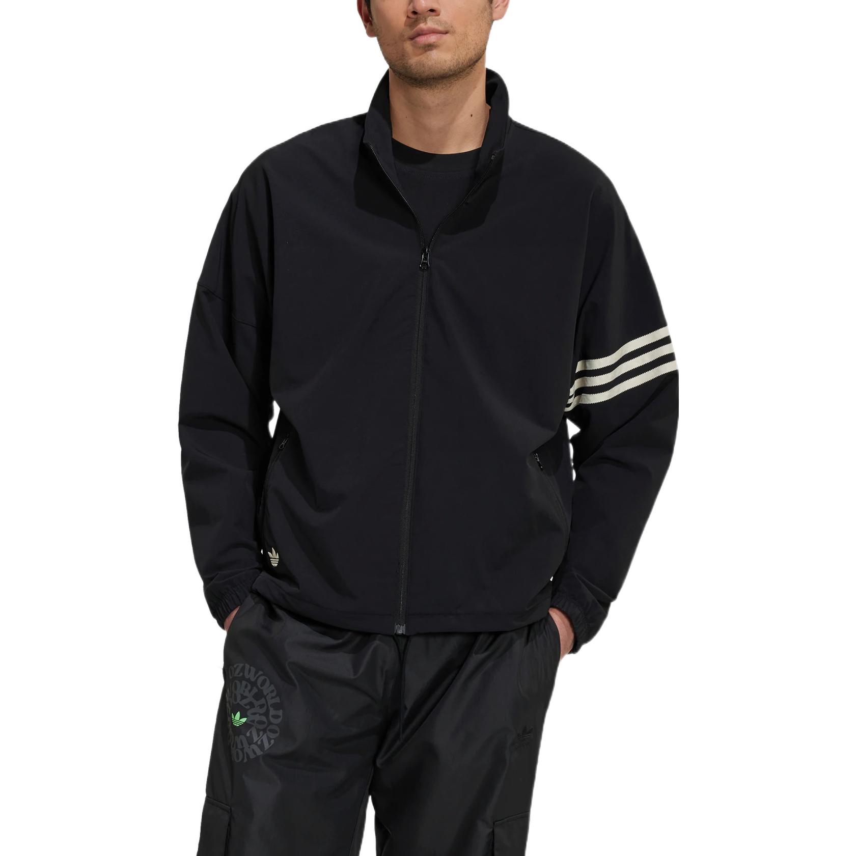 Lookbook adidas Originals 三葉草Logo運動外套 黑色 男款 HM1868