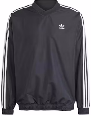 adidas Originals Adicolor Woven Crewneck Windbreaker Black Pullover Jacket IZ4804 Buy adidas Originals Adicolor Woven Crewneck Windbreaker Black Pullover Jacket IZ4804