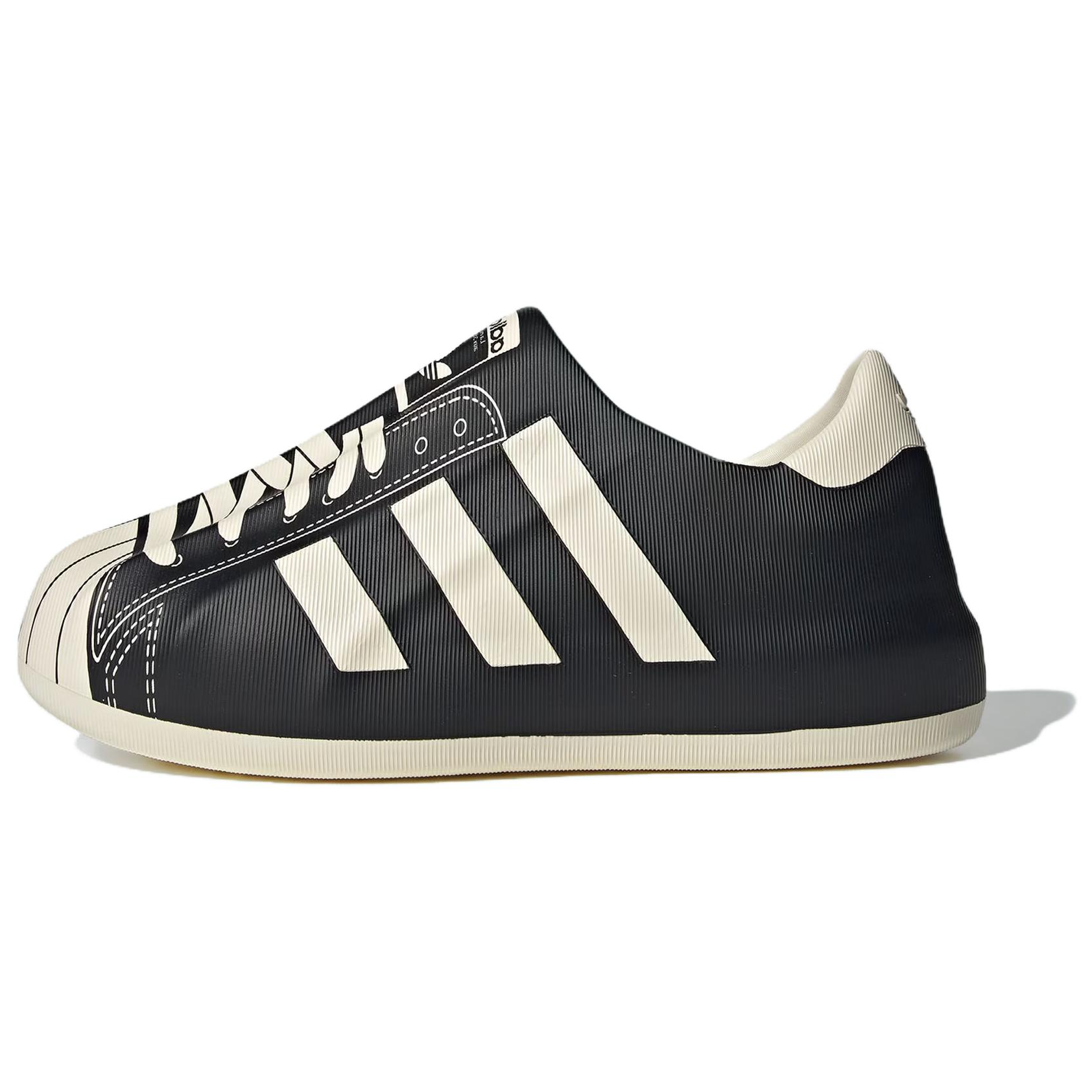 adidas Originals AdiFOM Superstar Low-Top Sneakers Black White Casual Shoes JP5679