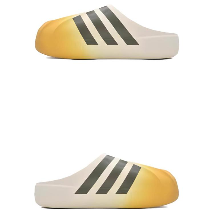 Lookbook 阿迪达斯三叶草 AdiFOM Superstar 拖鞋 '白黄' JP5687