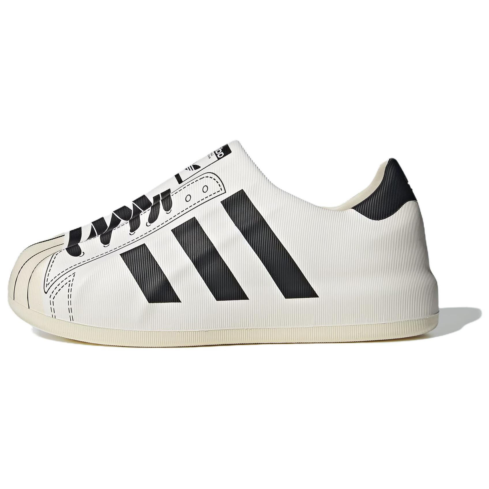 adidas Originals AdiFOM Superstar White Black Low-Top Casual Sneakers JP5678