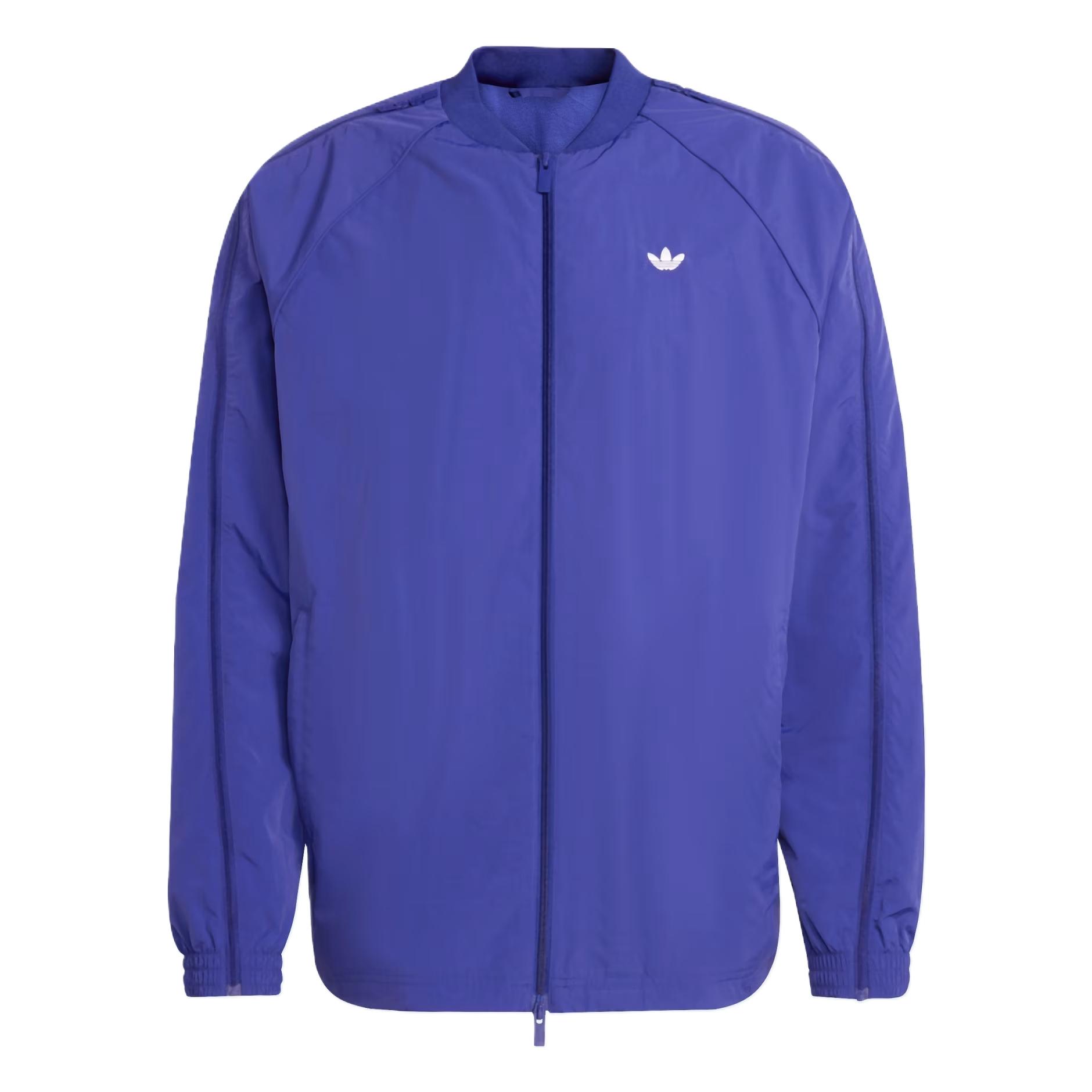 adidas Originals ADILENIUM Classic Indigo Striped Zip-Up Jacket JX1617