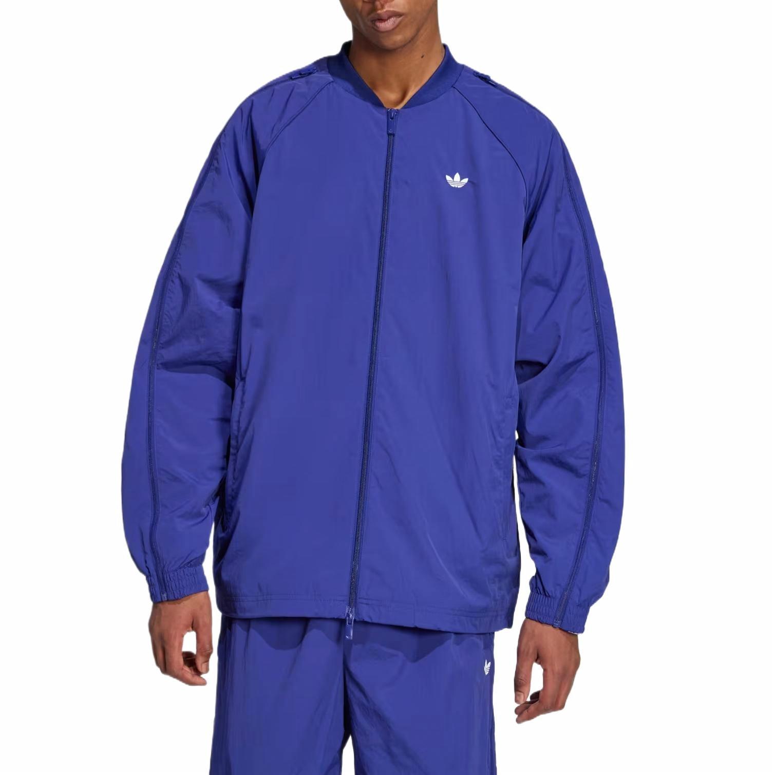 adidas Originals ADILENIUM Classic Indigo Striped Zip-Up Jacket JX1617 圖 3