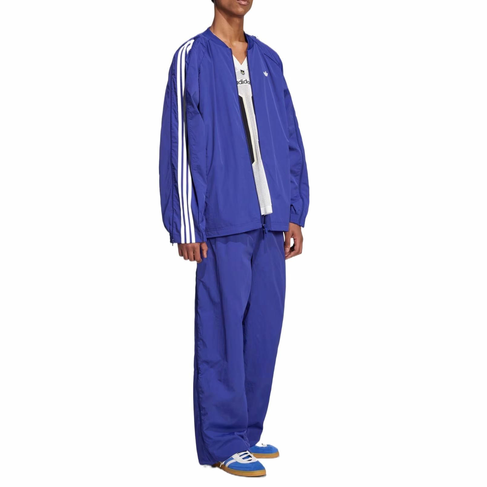 adidas Originals ADILENIUM Classic Indigo Striped Zip-Up Jacket JX1617 圖 5