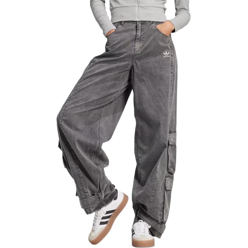 Purchase 阿迪达斯Originals Adilenium宽松版休闲工装裤黑色男女款。 JM9266
