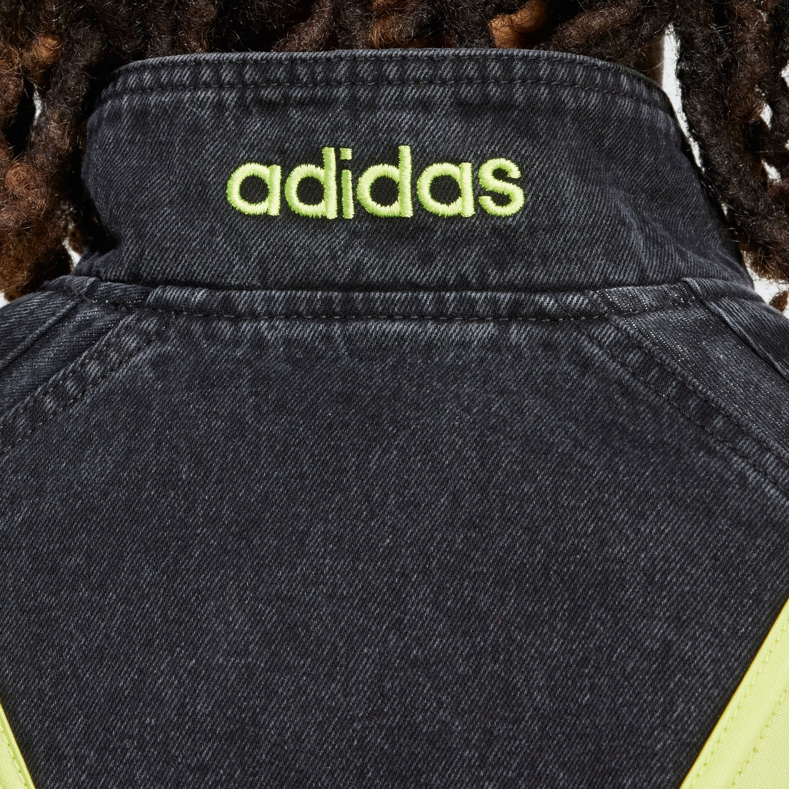 adidas Originals ADILENIUM SS24 Yellow Black Zip-Up Jacket with Logo JN0824 圖 6