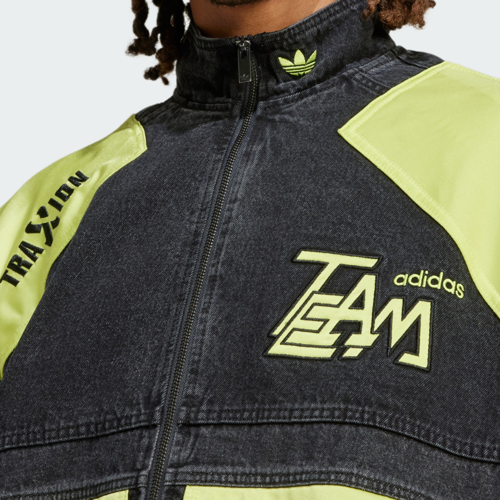 adidas Originals ADILENIUM SS24 Yellow Black Zip-Up Jacket with Logo JN0824 圖 7