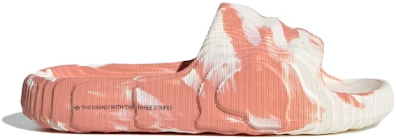 adidas originals Adilette 22 舒適 一字拖鞋 男款 白粉 Order adidas originals Adilette 22 舒適 一字拖鞋 男款 白粉