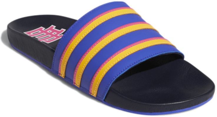 adidas Originals Adilette 'Blue Yellow' GZ5262 Lookbook adidas Originals Adilette 'Blue Yellow' GZ5262