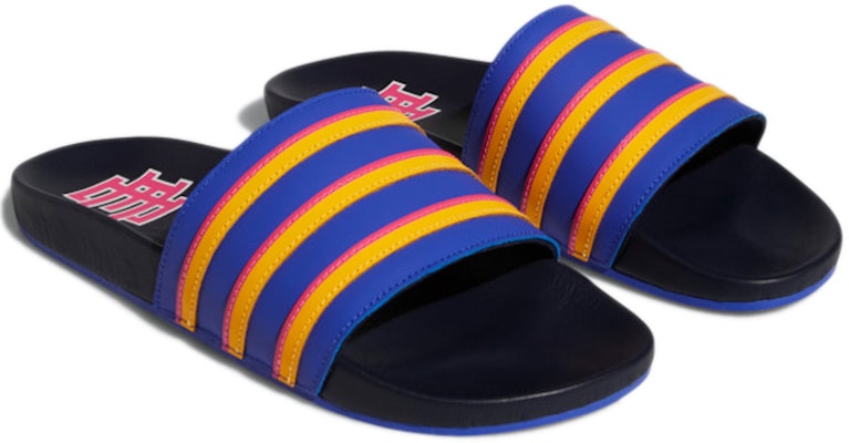 adidas Originals Adilette 'Blue Yellow' GZ5262 Shop adidas Originals Adilette 'Blue Yellow' GZ5262