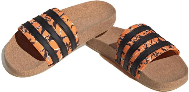 아디다스 오리지널 아딜렛 '브라이트 오렌지 블랙 검' IE7750 Lookbook 아디다스 오리지널 아딜렛 '브라이트 오렌지 블랙 검' IE7750