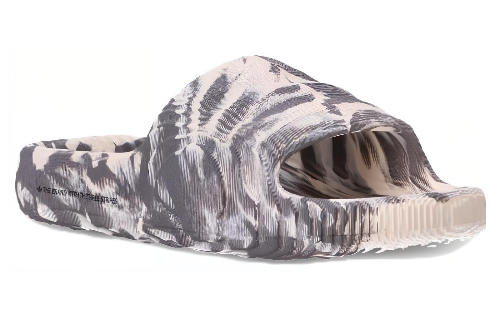 Lookbook adidas originals Adilette 舒適 人字拖鞋 男款 灰米色