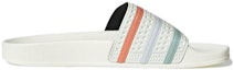 Order 阿迪达斯三叶草 Adilette 白橙蓝拖鞋 GX3503