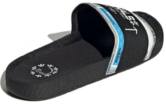 adidas originals Adilette Casual Sports Slippers Black White Unisex 'Black White' GX1808 Shop adidas originals Adilette Casual Sports Slippers Black White Unisex 'Black White' GX1808