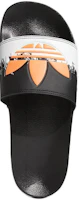 Shop adidas originals Adilette Lite 黑珊瑚粉 草鞋
