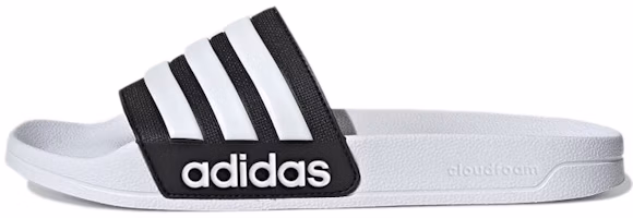 adidas originals Adilette Shower Slides Slippers White/Black GZ1009 adidas originals Adilette Shower Slides Slippers White/Black GZ1009