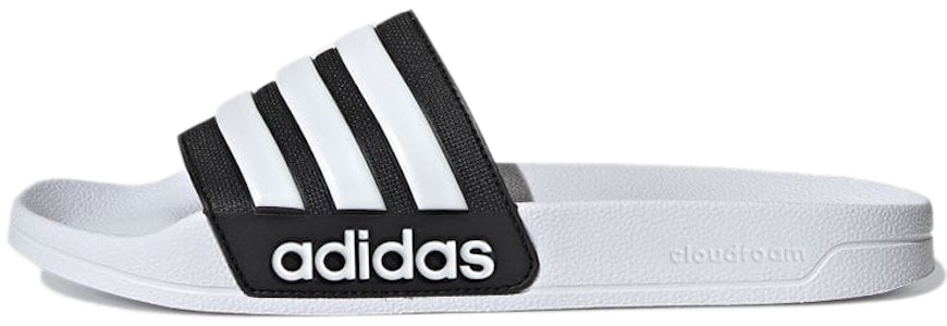 阿迪达斯经典款 Adilette 浴室拖鞋 白/黑 GZ1009 Buy 阿迪达斯经典款 Adilette 浴室拖鞋 白/黑 GZ1009