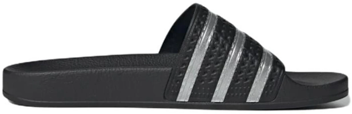 아디다스 오리지널 아딜렛 슬라이드 '블랙 실버' HQ3606 Order 아디다스 오리지널 아딜렛 슬라이드 '블랙 실버' HQ3606