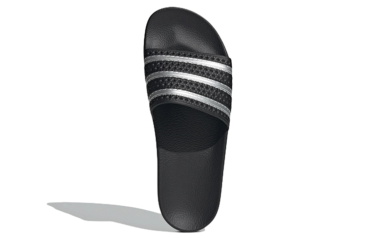 Purchase 아디다스 오리지널 아딜렛 슬라이드 '블랙 실버' HQ3606