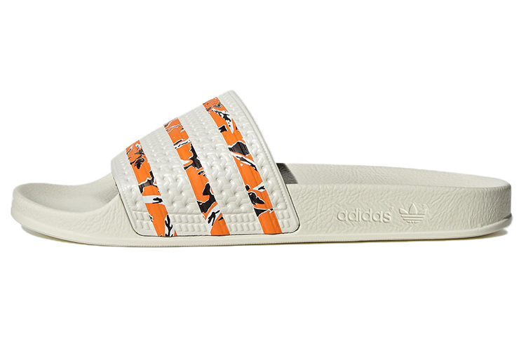 Buy adidas Originals Adilette Slides 'Blanco Crudo Naranja Brillante' IE7744