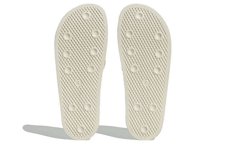 adidas Originals Adilette Slides 'Off White Bright Orange' 圖 6