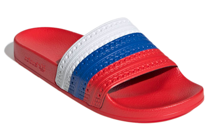 Lookbook アディダスオリジナルス アディレッタ スライド 'レッド ホワイト ブルー' G55376 G55376