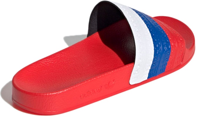 adidas Originals Adilette Slides 'Red White Blue' G55376 Shop adidas Originals Adilette Slides 'Red White Blue' G55376