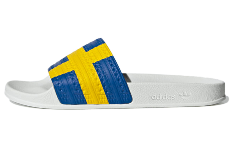 Buy 阿迪达斯三叶草 Adilette 拖鞋 '白蓝黄' GW2557