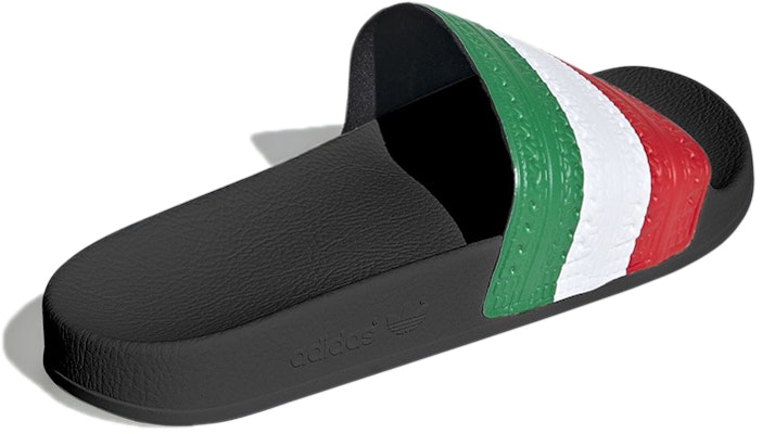 adidas Originals Adilette Slides 'White Green' FY1388 Shop adidas Originals Adilette Slides 'White Green' FY1388