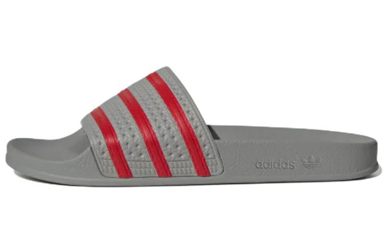 Buy adidas originals Adilette slides 休閒耐磨拖鞋 灰紅 男女共款