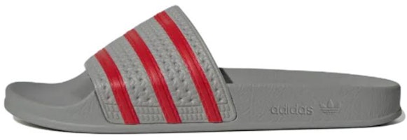 adidas originals Adilette slides Casual Wear-Resistant Gray Red Unisex Slippers 'Grey Red' GY3737 adidas originals Adilette slides Casual Wear-Resistant Gray Red Unisex Slippers 'Grey Red' GY3737