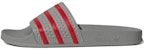 Sandal Unisex Tahan Haus adidas Adilette Gray Red 'Kelabu Merah' GY3737