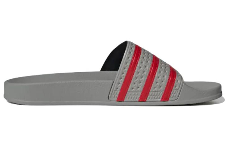 Order adidas originals Adilette slides 休閒耐磨拖鞋 灰紅 男女共款