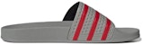 Sandal Unisex Tahan Haus adidas Adilette Gray Red 'Kelabu Merah' GY3737