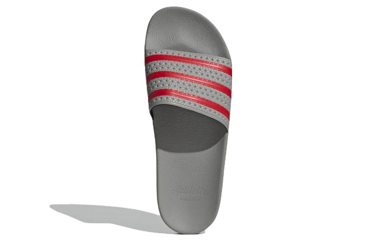 Purchase adidas originals Adilette slides 休閒耐磨拖鞋 灰紅 男女共款