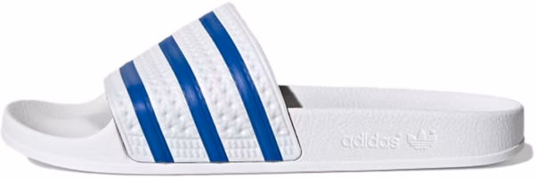 adidas originals Adilette Slides White/Blue FX5860 adidas originals Adilette Slides White/Blue FX5860