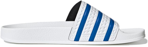 adidas asli Adilette Selipar Putih/Biru FX5860 Order adidas asli Adilette Selipar Putih/Biru FX5860