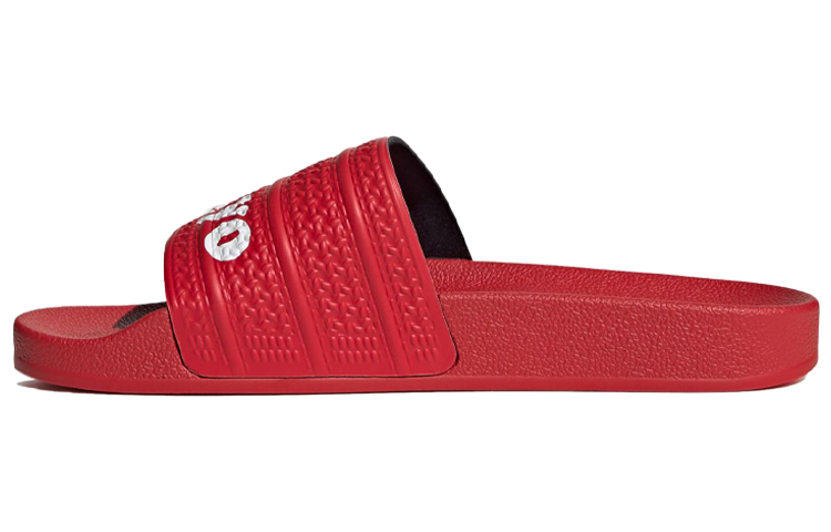 Buy 아디다스 오리지널 아딜렛 슬라이드 흰/빨 H67739