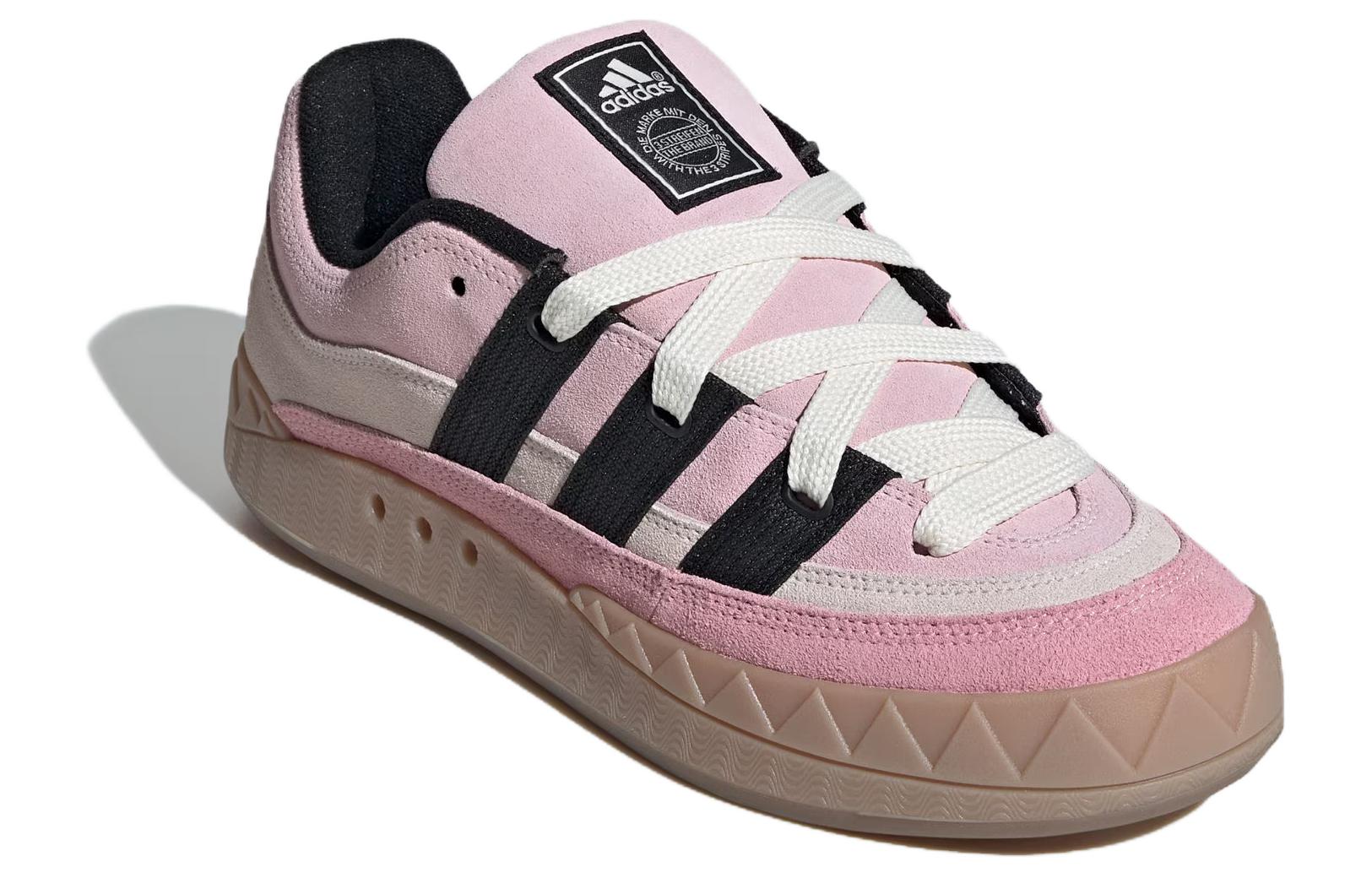 Lookbook adidas originals Adimatic 防滑耐磨 低筒 板鞋 男女同款 粉黑