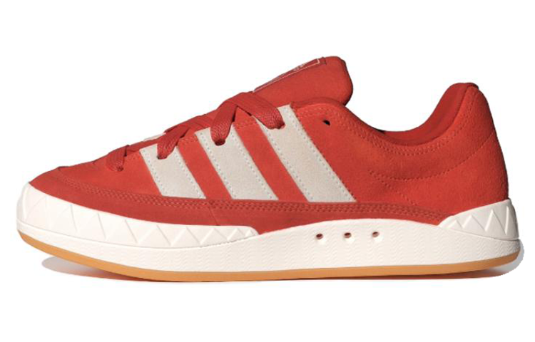 adidas Originals Adimatic Red White Comfort Shark Loafers Skate Shoes IF8796