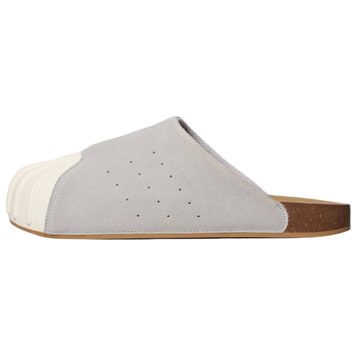 adidas Originals Adimule Superstar Slip-On Clogs Light Gray Casual Comfort. LC0422 Shoes