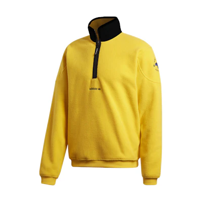adidas Originals Adv Archive Half-Zip Retro Long-Sleeve Sun Yellow Pullover GD5583