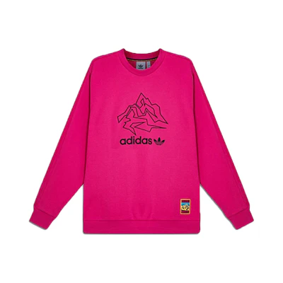 adidas Originals Adv Crew Pink Pullover Sweatshirt Casual Wear GV0924