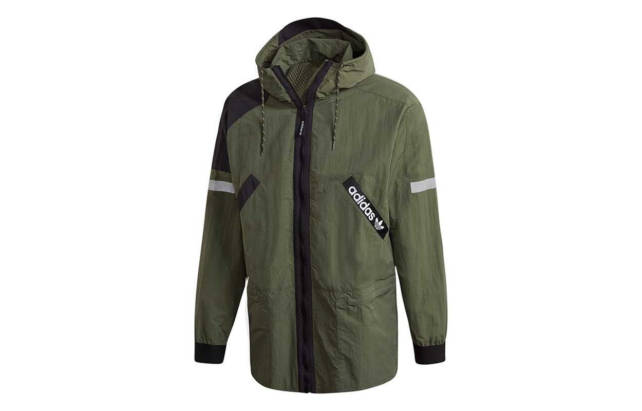 adidas Originals ADV FZ WB Zip Hoodie Jacket Mens Basic Green GD5587
