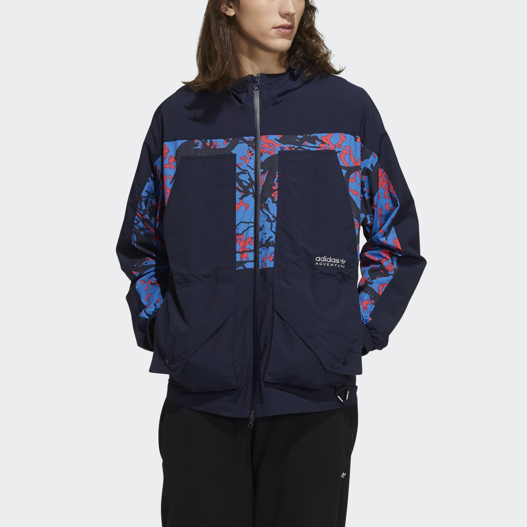 Lookbook Chaqueta adidas Originals ADV WB Estampada - Azul Legend Ink H46700